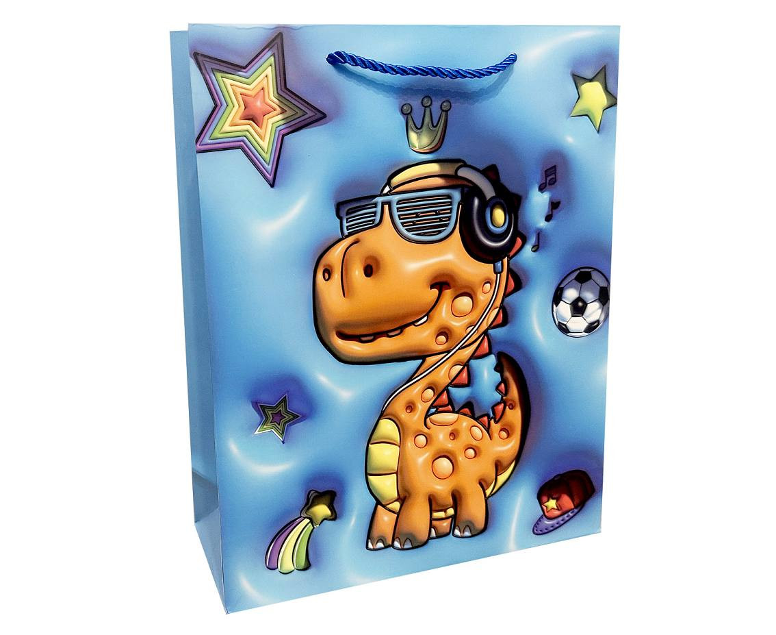 Gift bag A3 Animals 31x40x12 cm. mix, 1 pc